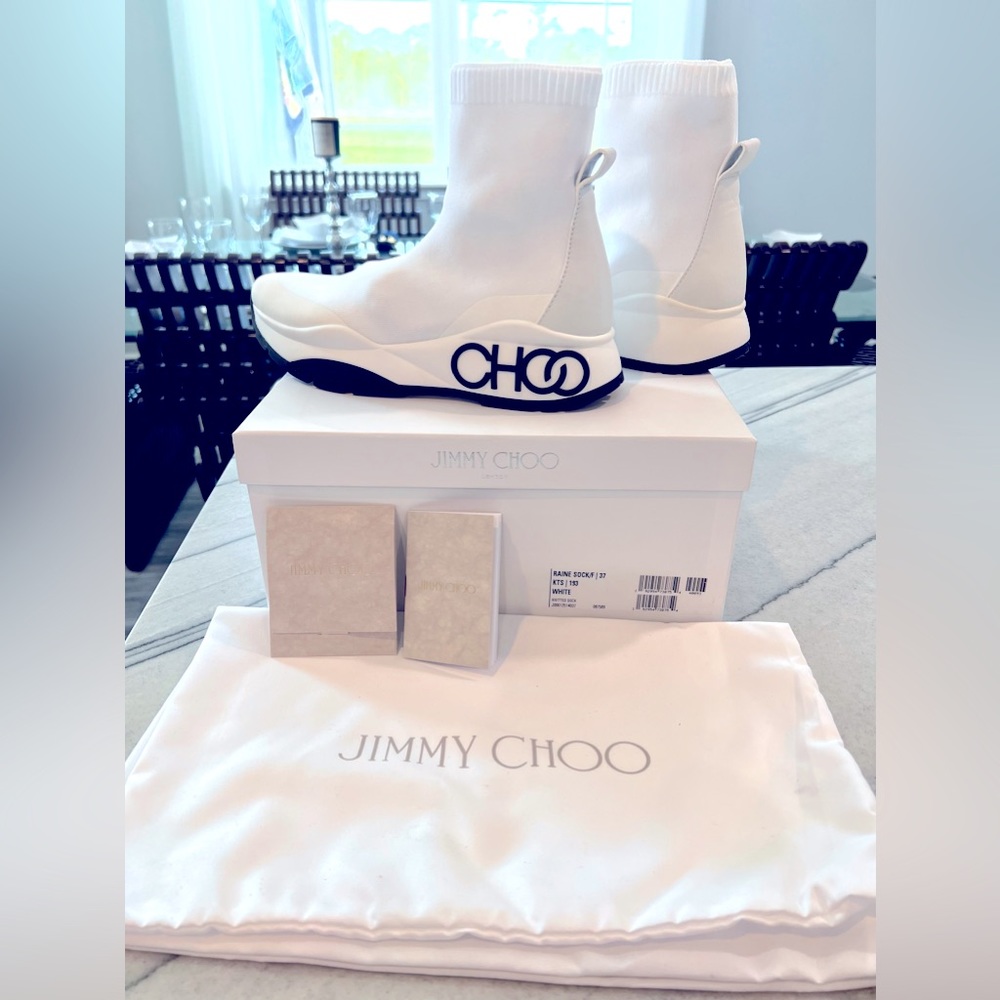 Jimmy Choo Raine Sock/f sneaker boots -Brand New